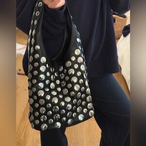 Studded Black Handbag